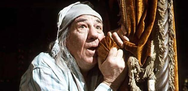 Scene in a televised Christmas Carol