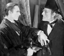 Barrymore & Seyffertitz as Holmes & Moriarty
