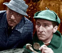 Morell & Cushing as Watson & Holmes