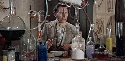 The Curse of Frankenstein scene